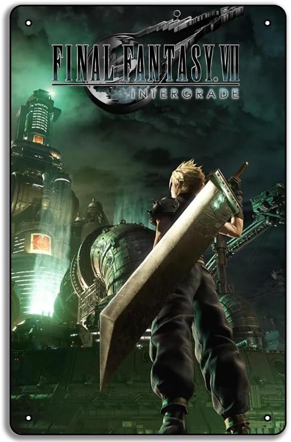 Home Improvement Game - Final Fantasy VII Gioco Poster Targa