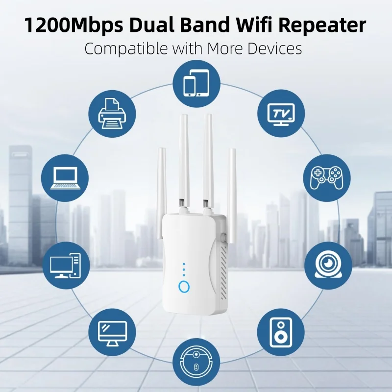 Home Improvement Hardware - Ripetitore WiFi Dual Band 1200Mbps, Estensore