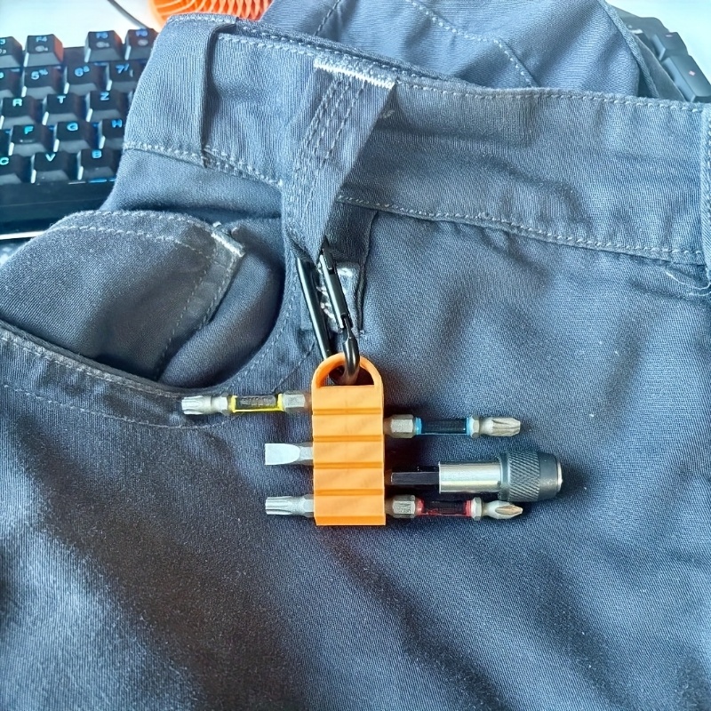 Home Improvement Contractor - Porta-Bit Multiuso da Cintura con Moschettone